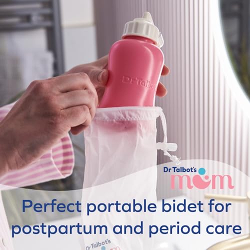 Dr. Talbot's Mom Postpartum Peri Bottle with Storage Bag - 12.2 Fl Oz/360 ML Capacity - Postpartum Essentials